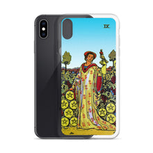 Load image into Gallery viewer, Nine of Pentacles Tarot iPhone Case
